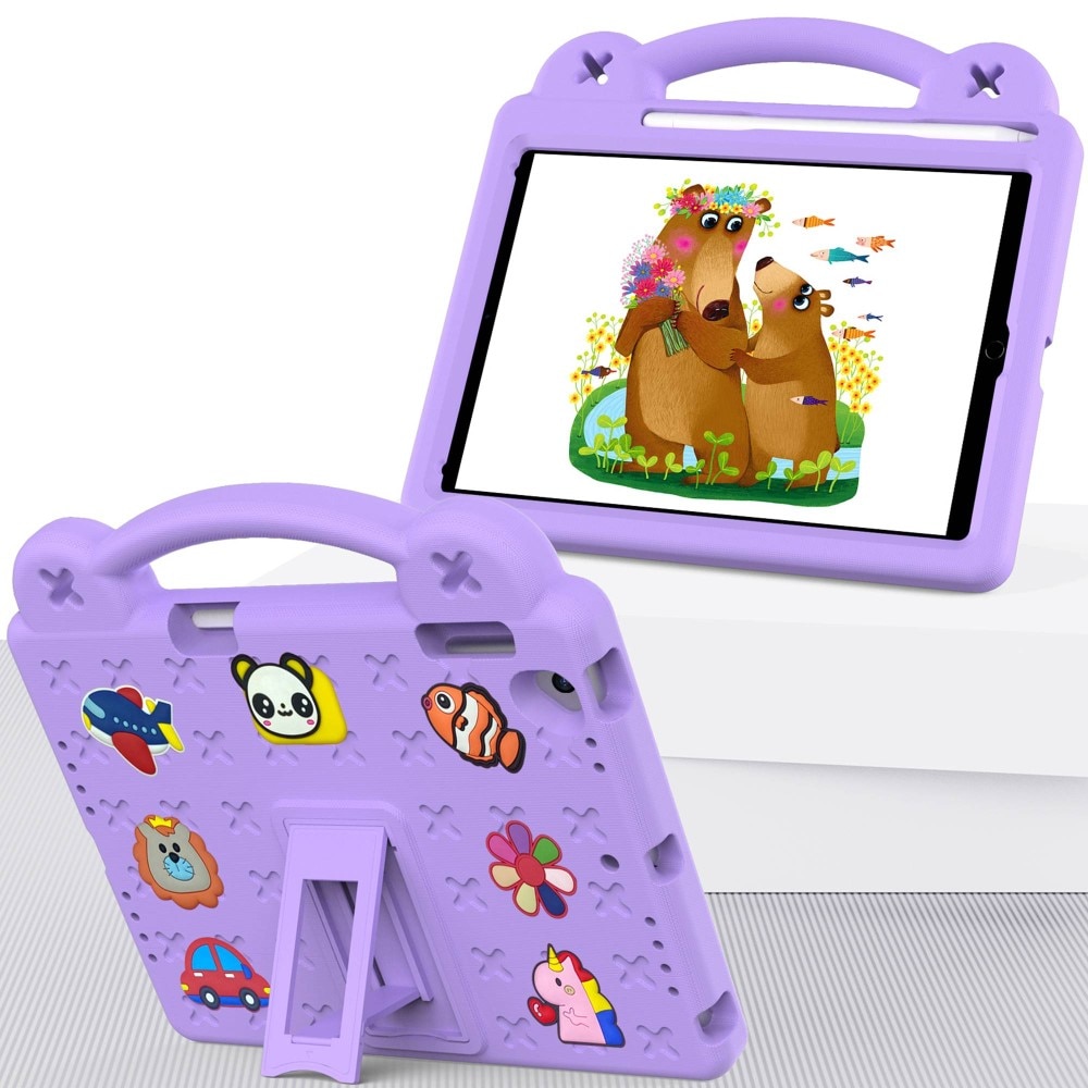 Kickstand Shockproof Case Kids iPad Air 2 9.7 (2014) Purple