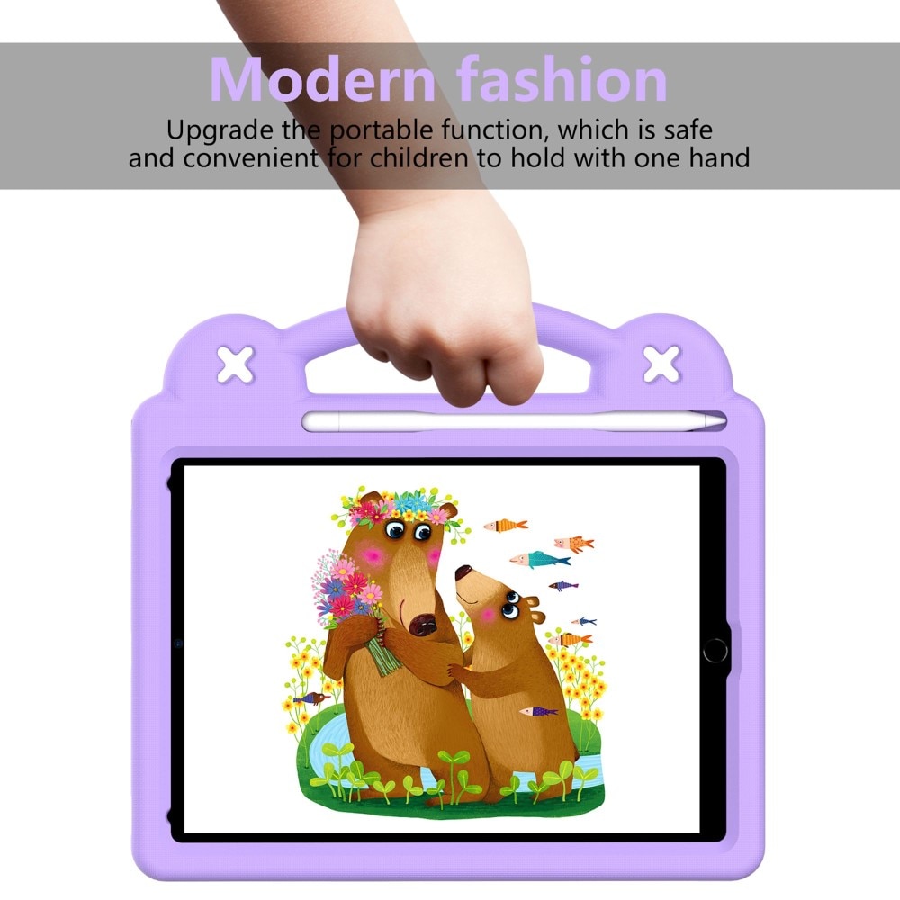 Kickstand Shockproof Case Kids iPad 9.7 6th Gen (2018) Purple
