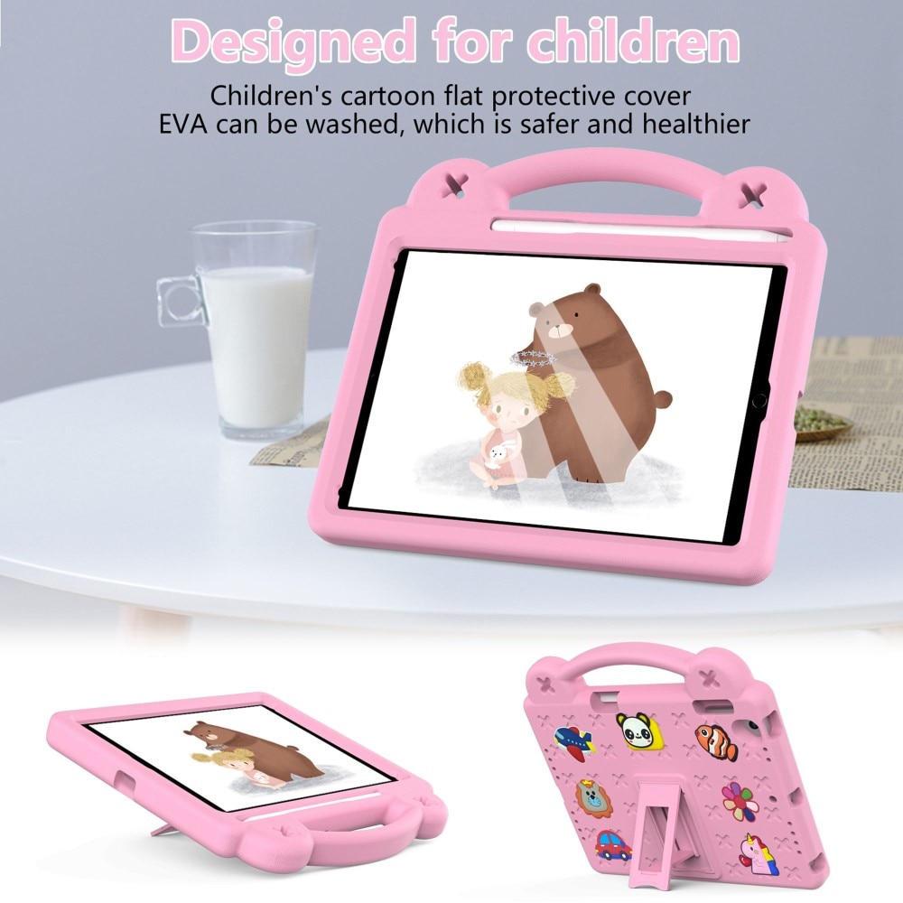 Kickstand Shockproof Case Kids iPad 9.7 5th Gen (2017) Pink
