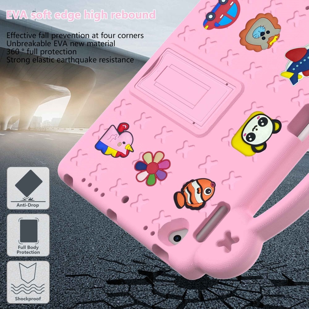 Kickstand Shockproof Case Kids iPad Air 2 9.7 (2014) Pink