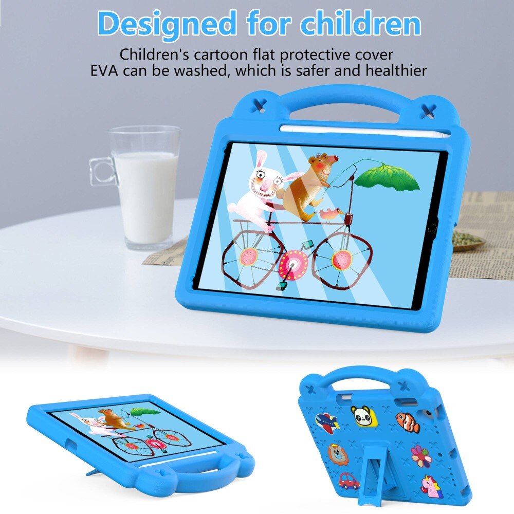 Kickstand Shockproof Case Kids iPad Air 2 9.7 (2014) Blue