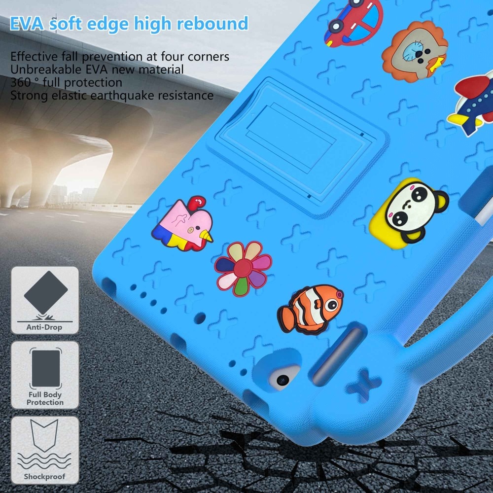 Kickstand Shockproof Case Kids iPad Air 2 9.7 (2014) Blue