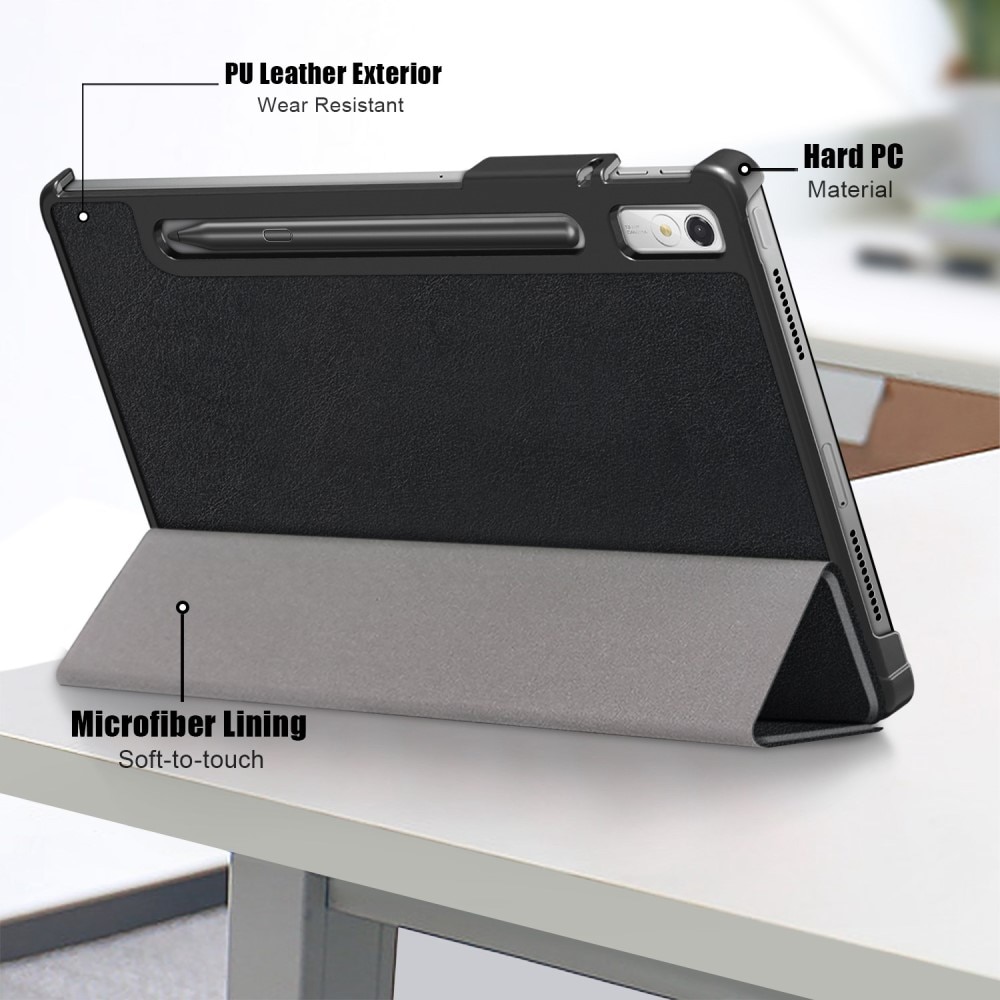 Lenovo Tab P11 Pro Tri-Fold Cover w. Pen-holder Black