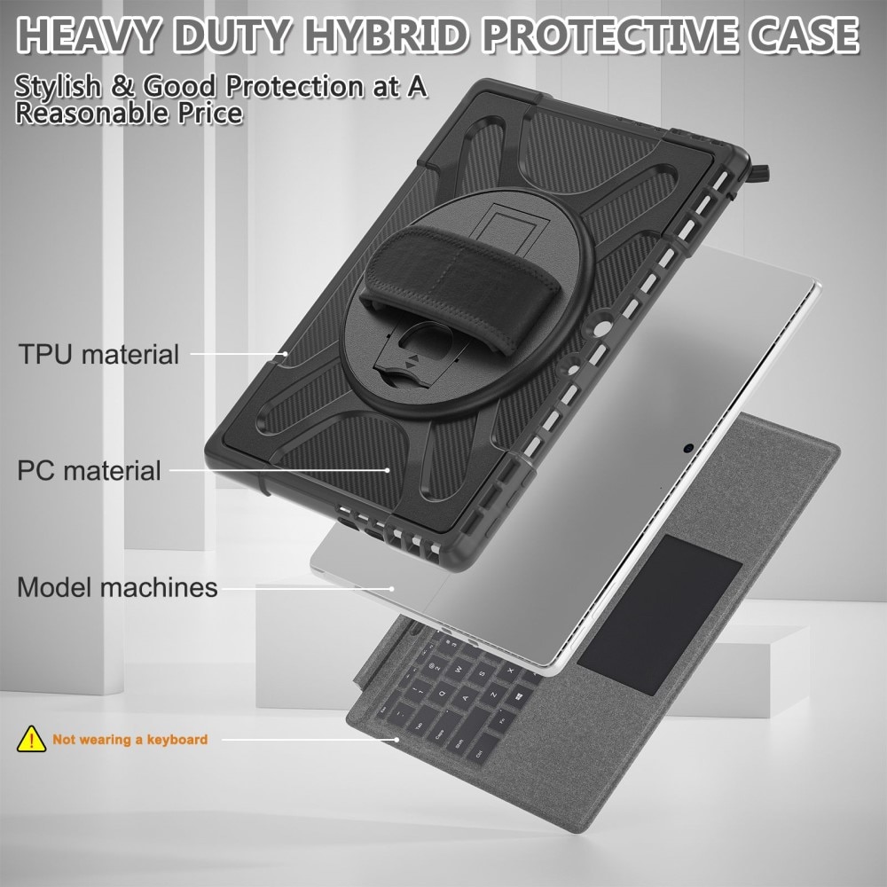 Microsoft Surface Pro 9 Shockproof Hybrid Case Black