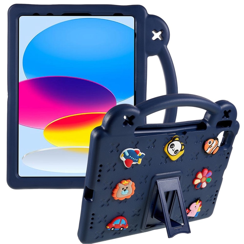 Kickstand Shockproof Case Kids iPad 10.9 10th Gen (2022) Dark Blue