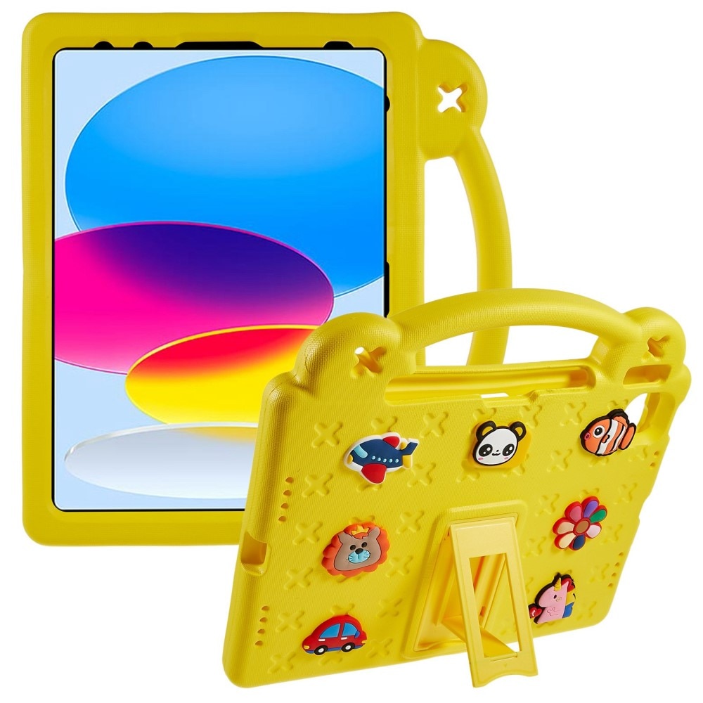 Kickstand Shockproof Case Kids iPad 10.9 10th Gen (2022) Yellow