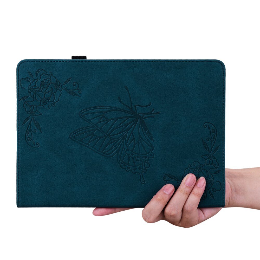 iPad 10.9 10th Gen (2022) Leather Cover Butterflies Blue