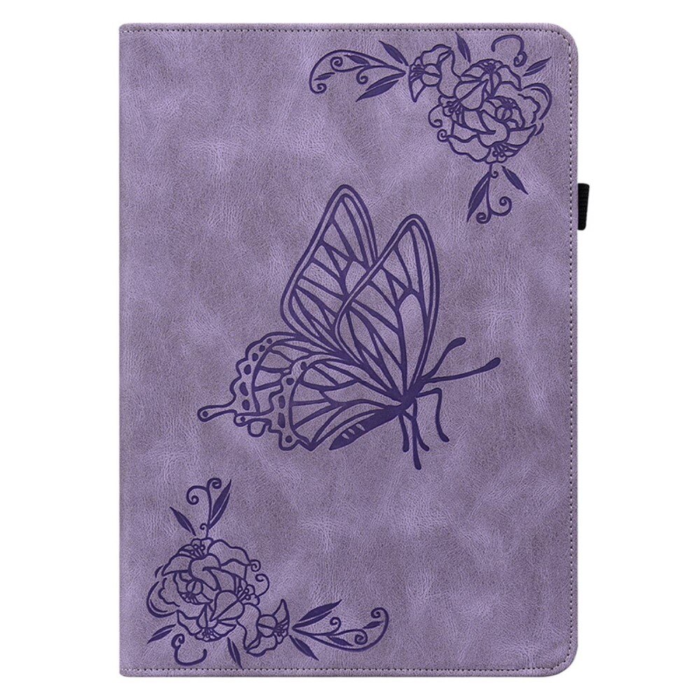 iPad 10.9 10th Gen (2022) Leather Cover Butterflies Purple