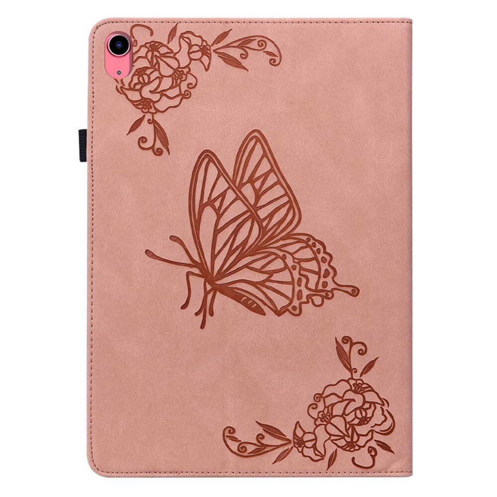 iPad 10.9 10th Gen (2022) Leather Cover Butterflies Pink