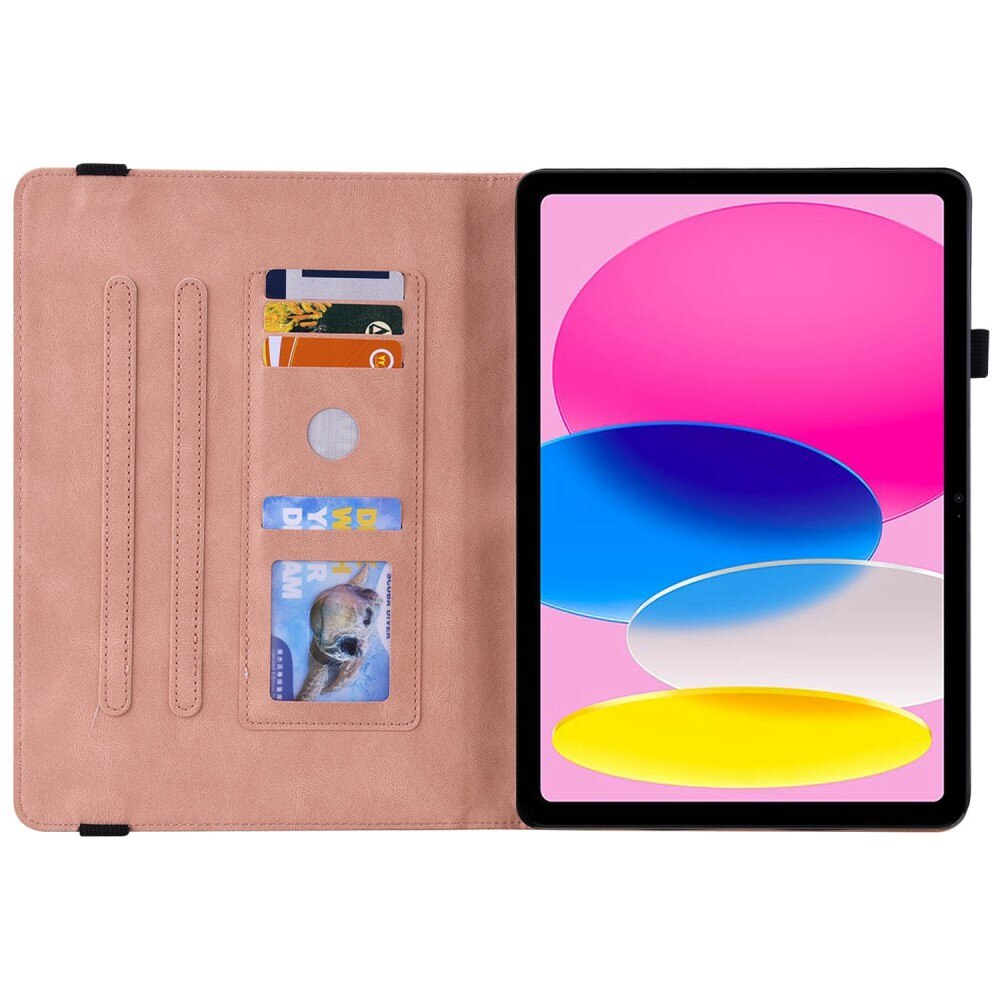 iPad 10.9 10th Gen (2022) Leather Cover Butterflies Pink