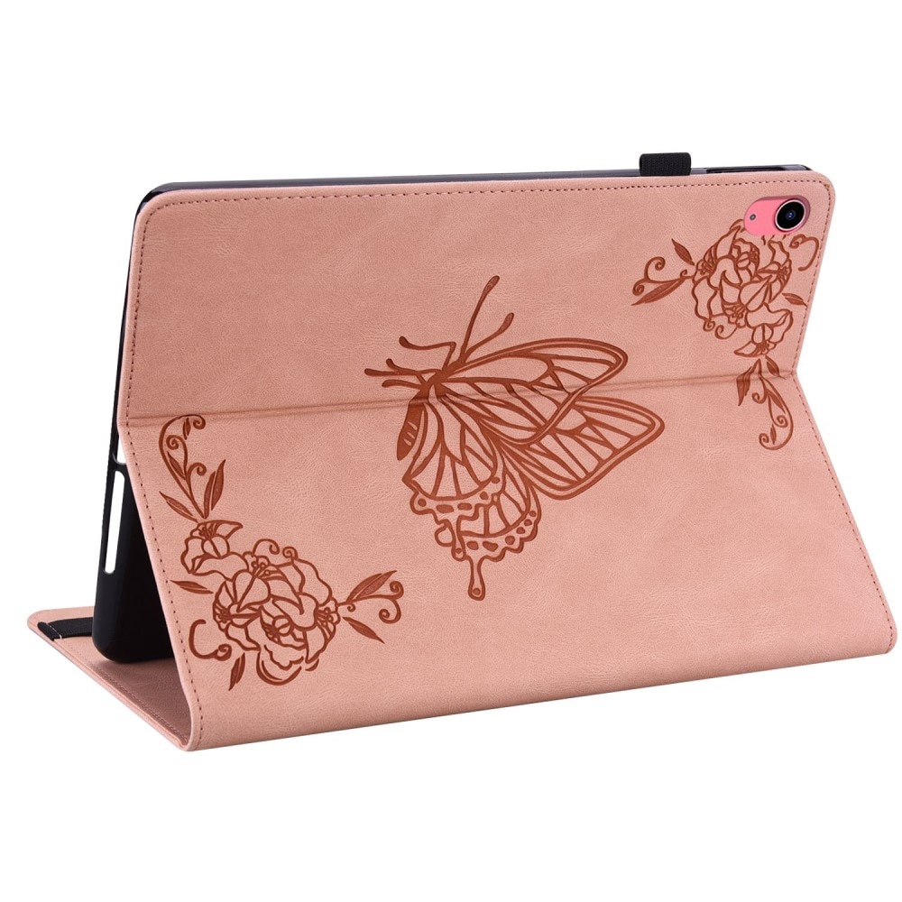 iPad 10.9 10th Gen (2022) Leather Cover Butterflies Pink