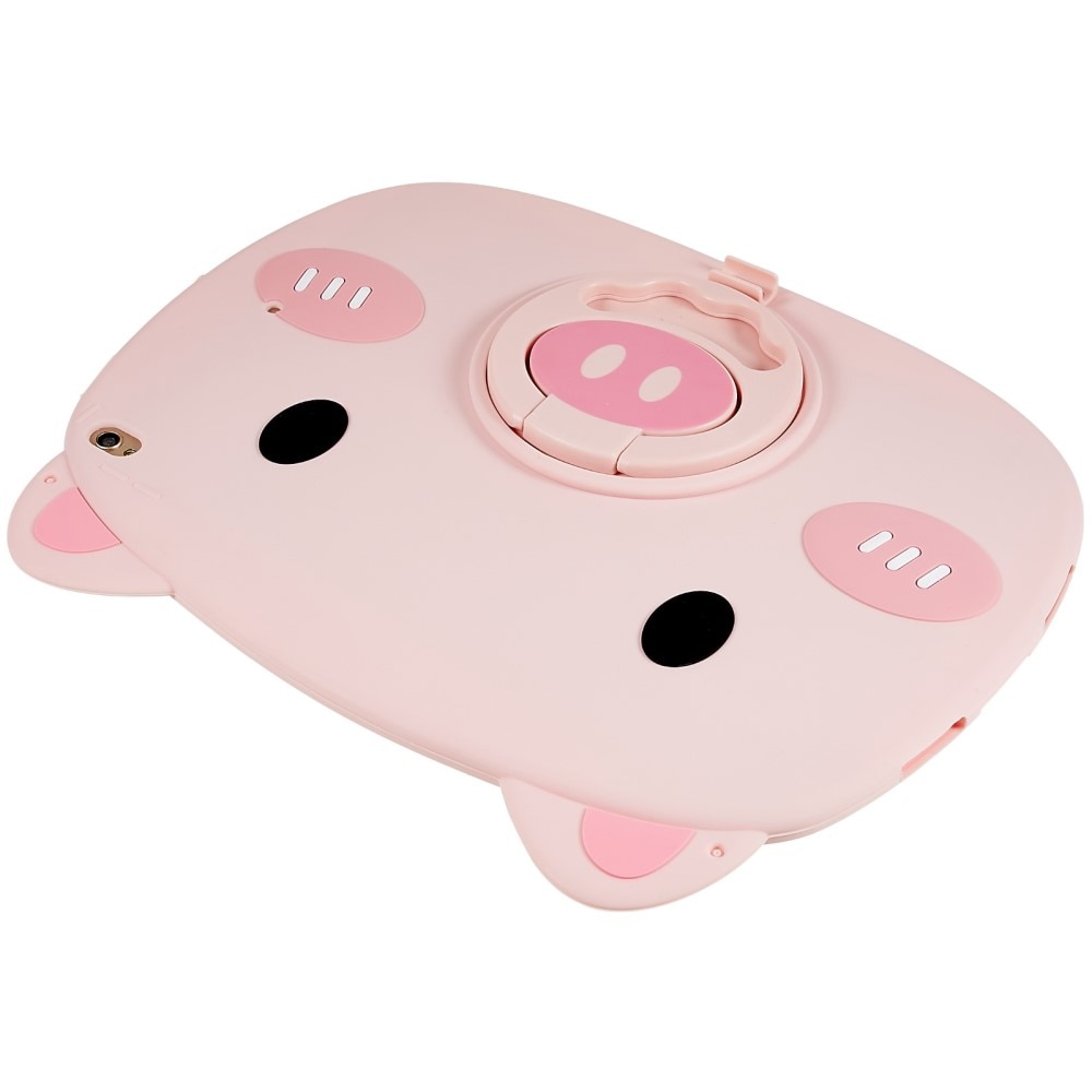 iPad 10.2 7th Gen (2019) Silicone Cover with Pig Design Pink
