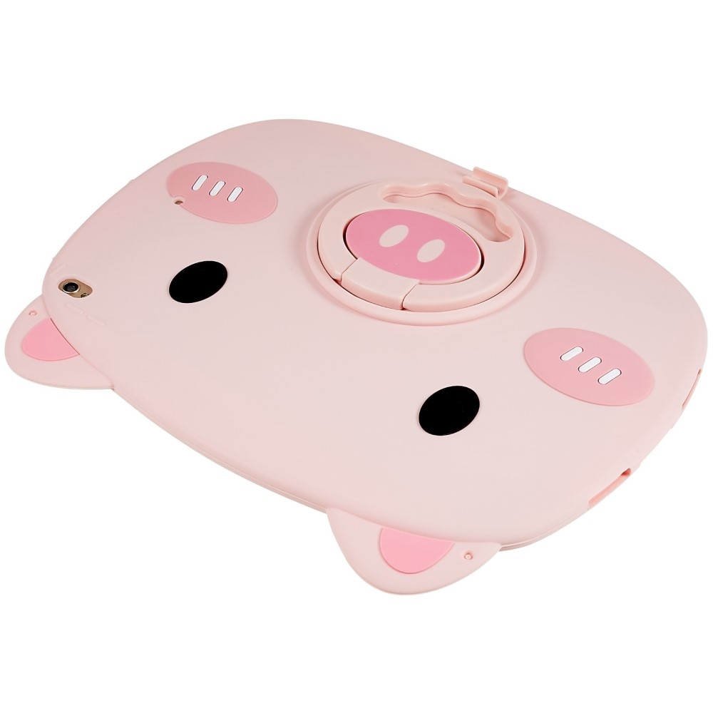 iPad 10.2 8th Gen (2020) Silicone Cover with Pig Design Pink