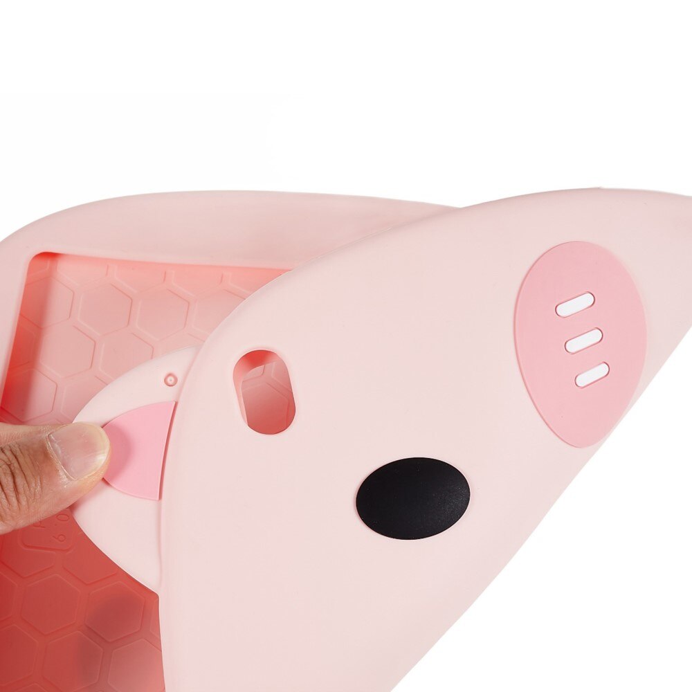 iPad 10.9 10th Gen (2022) Silicone Cover with Pig Design Pink