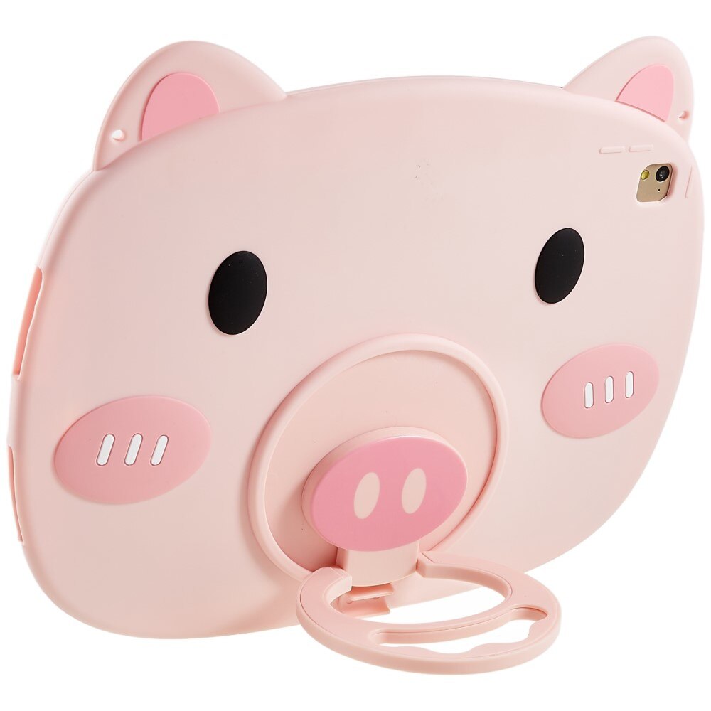 iPad Air 2 9.7 (2014) Silicone Cover with Pig Design Pink