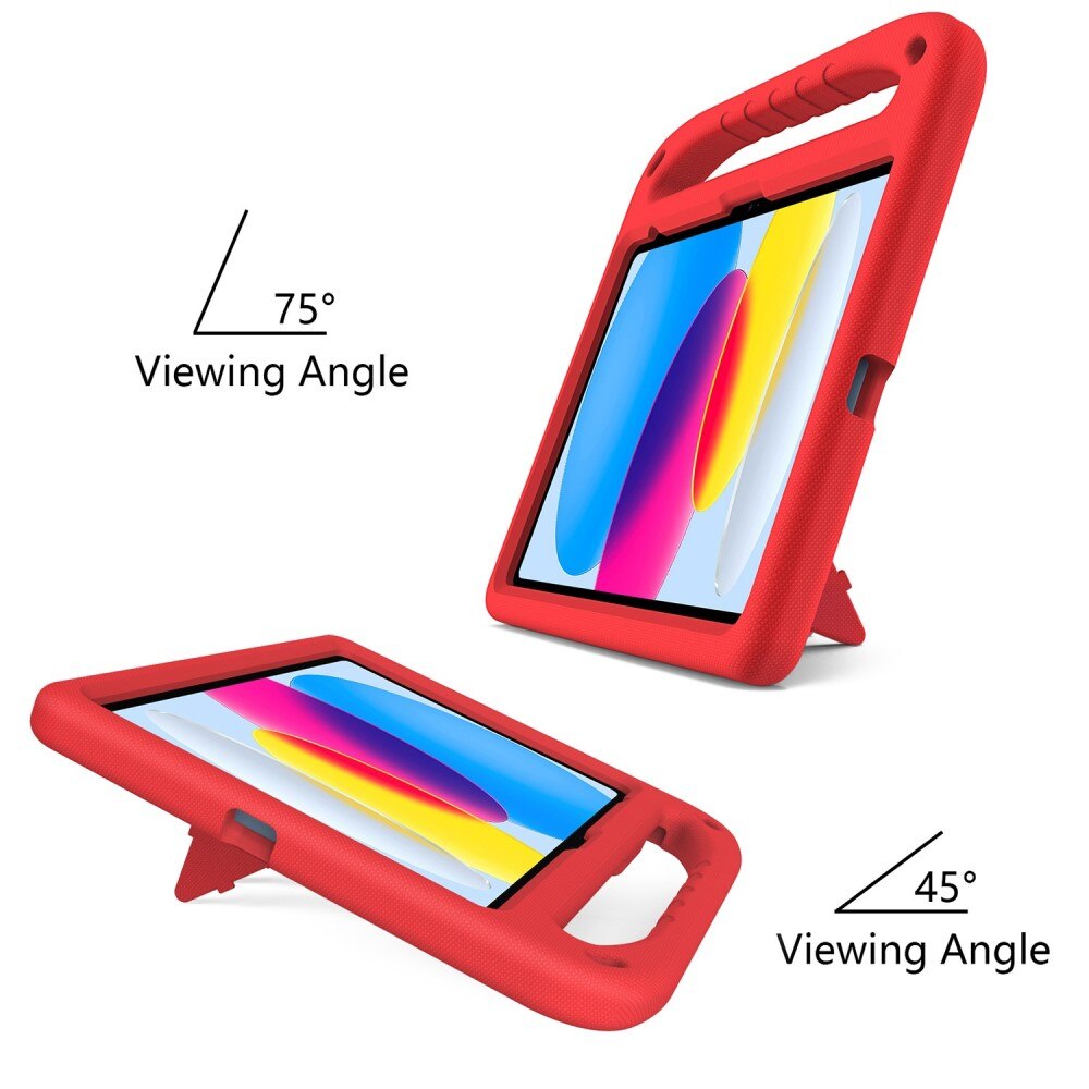Case Kids with Handle Apple iPad 10.9 10th Gen (2022) Red