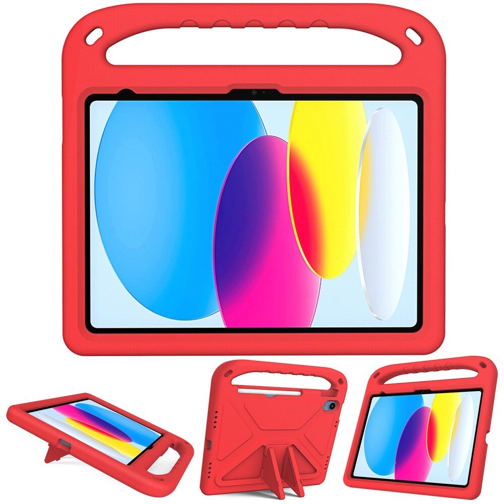 Case Kids with Handle Apple iPad 10.9 10th Gen (2022) Red