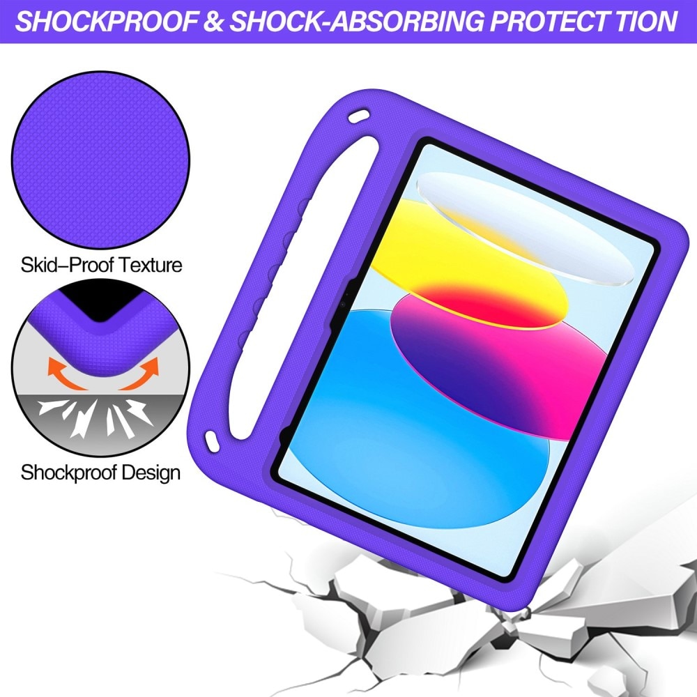 Case Kids with Handle Apple iPad 10.9 10th Gen (2022) Purple