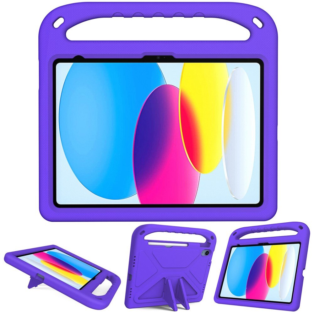 Case Kids with Handle Apple iPad 10.9 10th Gen (2022) Purple