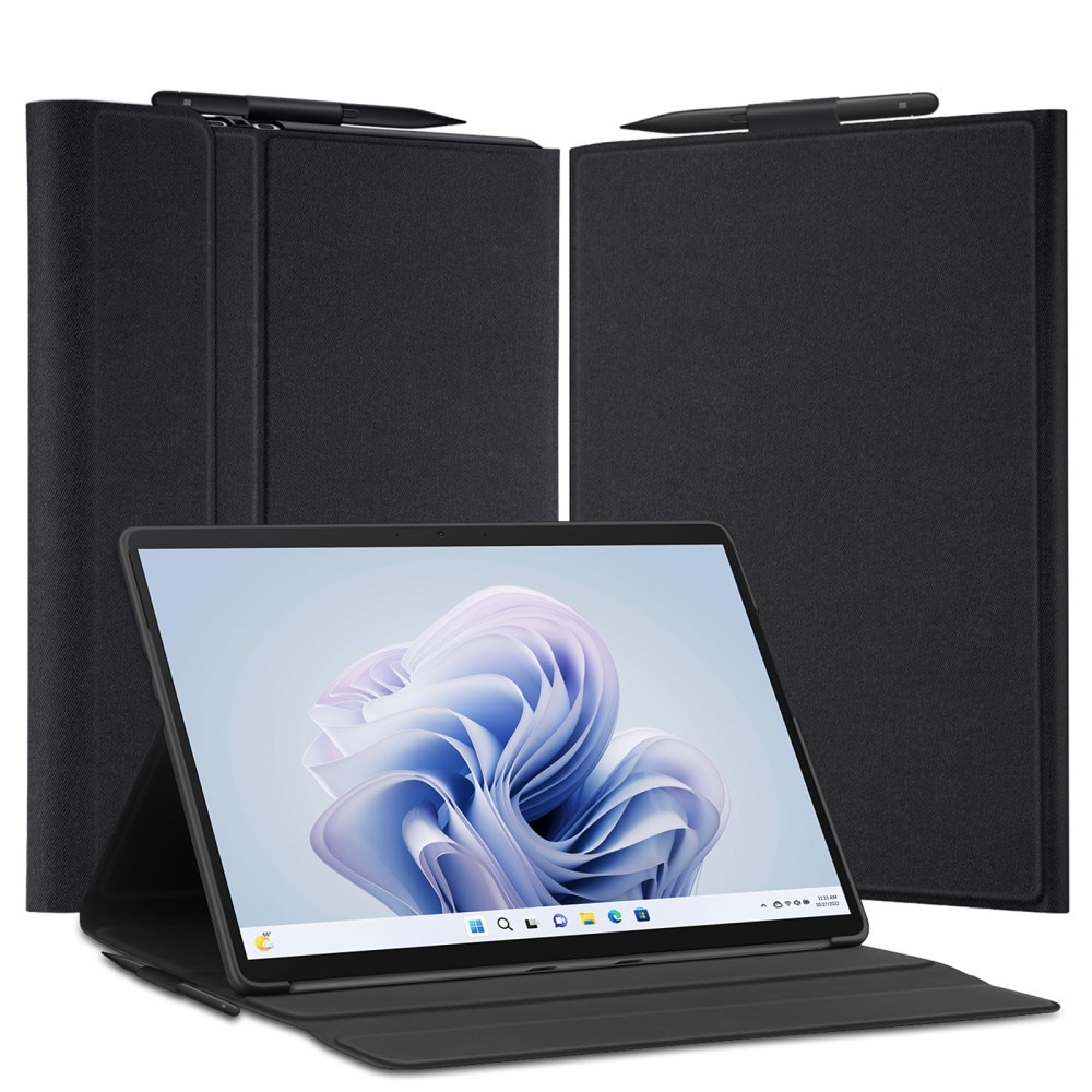 Microsoft Surface Pro 9 Domo Tri-Fold Case Black