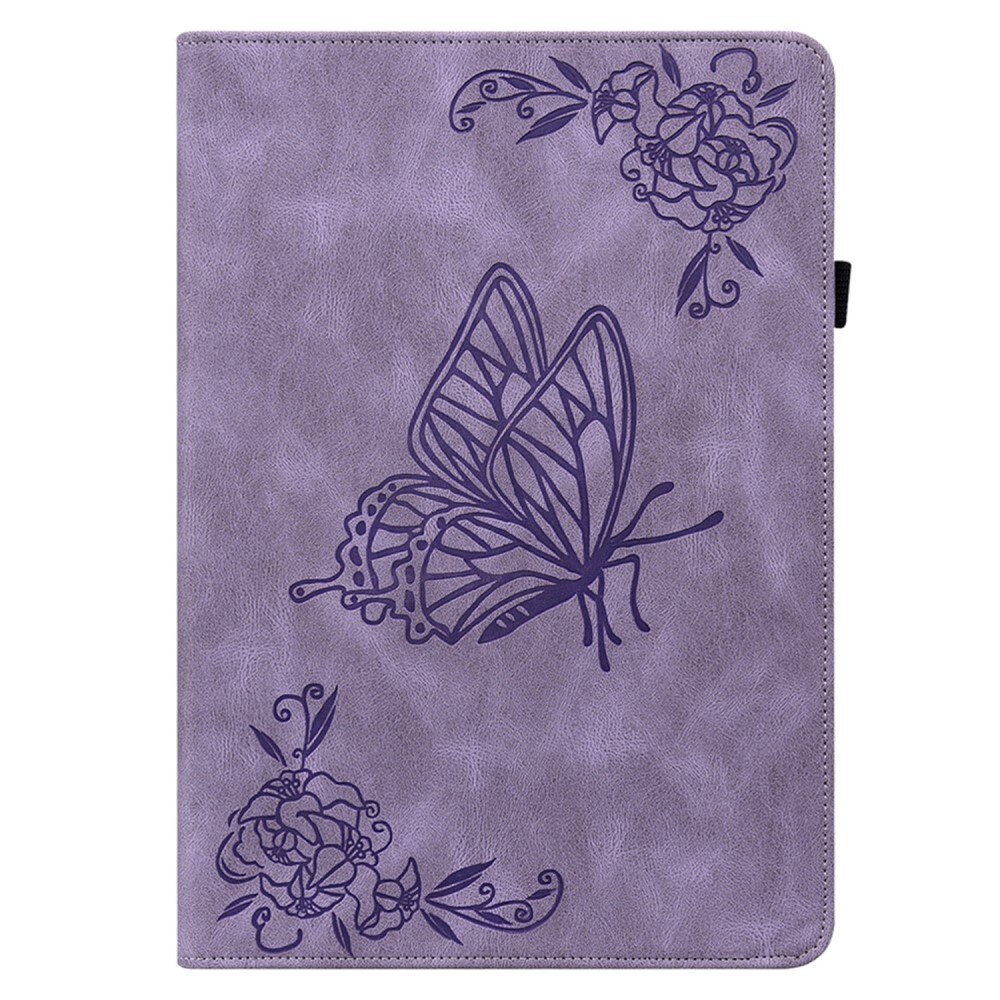 Nokia T21 Leather Cover Butterflies Purple