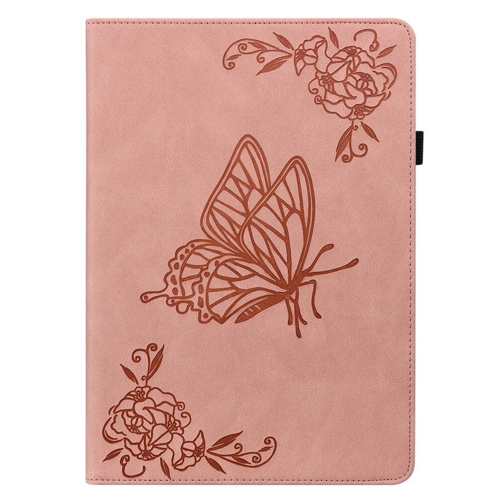 Lenovo Tab M9 Leather Cover Butterflies Pink