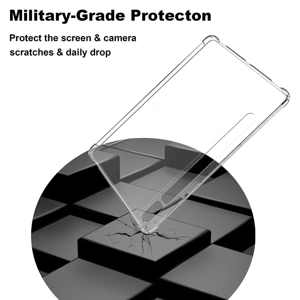 Samsung Galaxy Tab S9 Shock-resistant TPU Case Transparent
