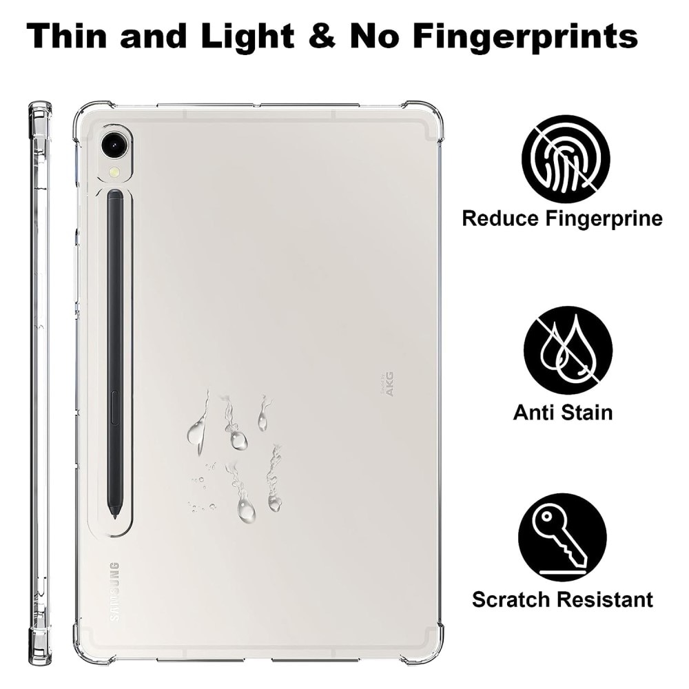 Samsung Galaxy Tab S9 Shock-resistant TPU Case Transparent