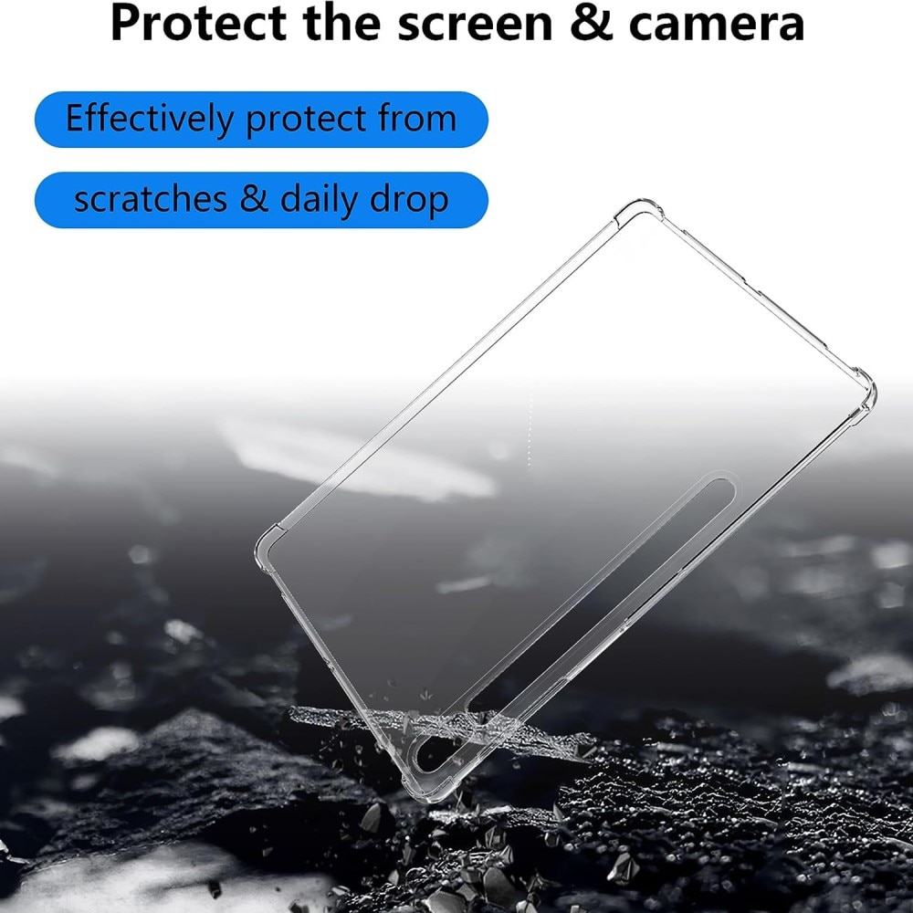 Samsung Galaxy Tab S9 Plus Shock-resistant TPU Case Transparent