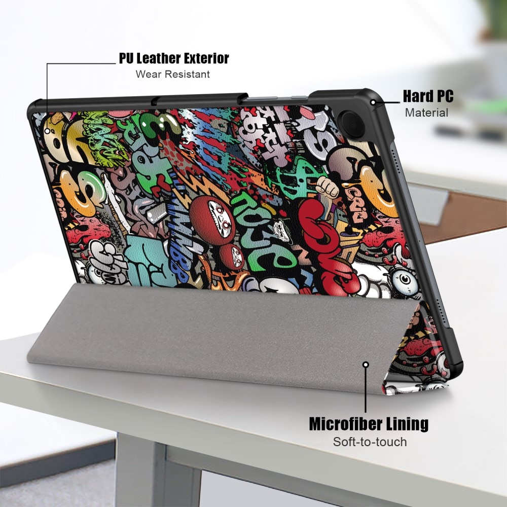 Samsung Galaxy Tab A9 Plus Tri-Fold Cover Graffiti