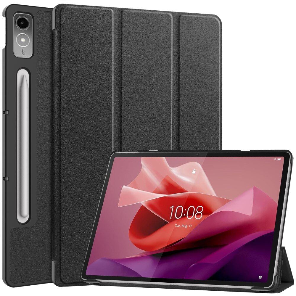 Lenovo Tab P12 Tri-Fold Cover w. Pen-holder Black