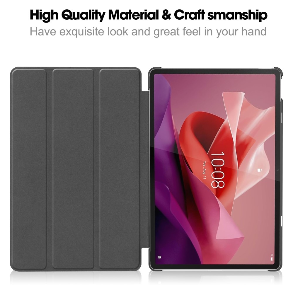 Lenovo Tab P12 Tri-Fold Cover w. Pen-holder Black