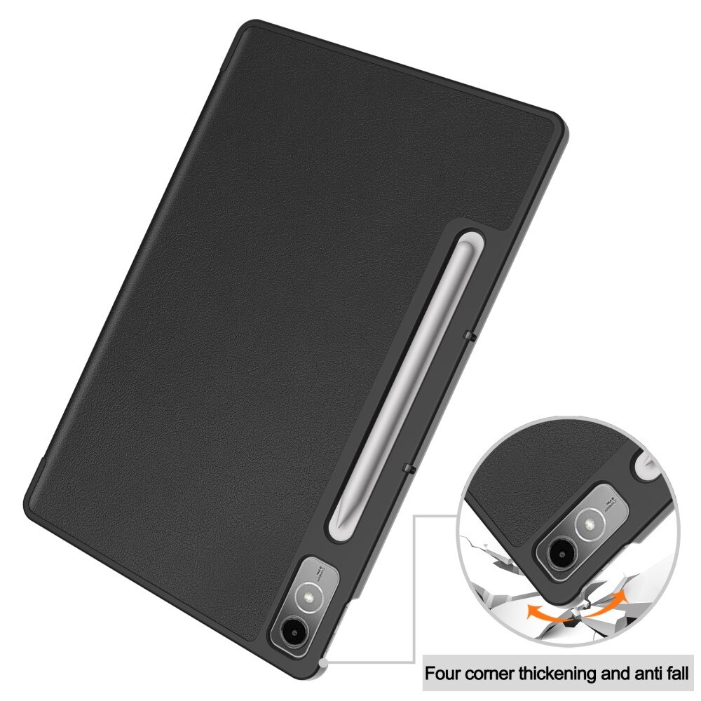 Lenovo Tab P12 Tri-Fold Cover w. Pen-holder Black