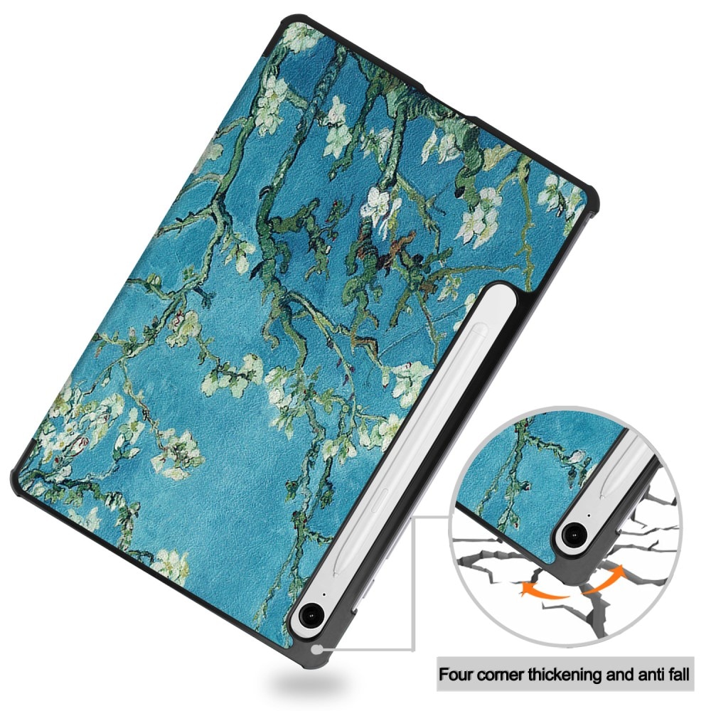 Samsung Galaxy Tab S9 FE Plus Tri-Fold Cover Cherry blossoms