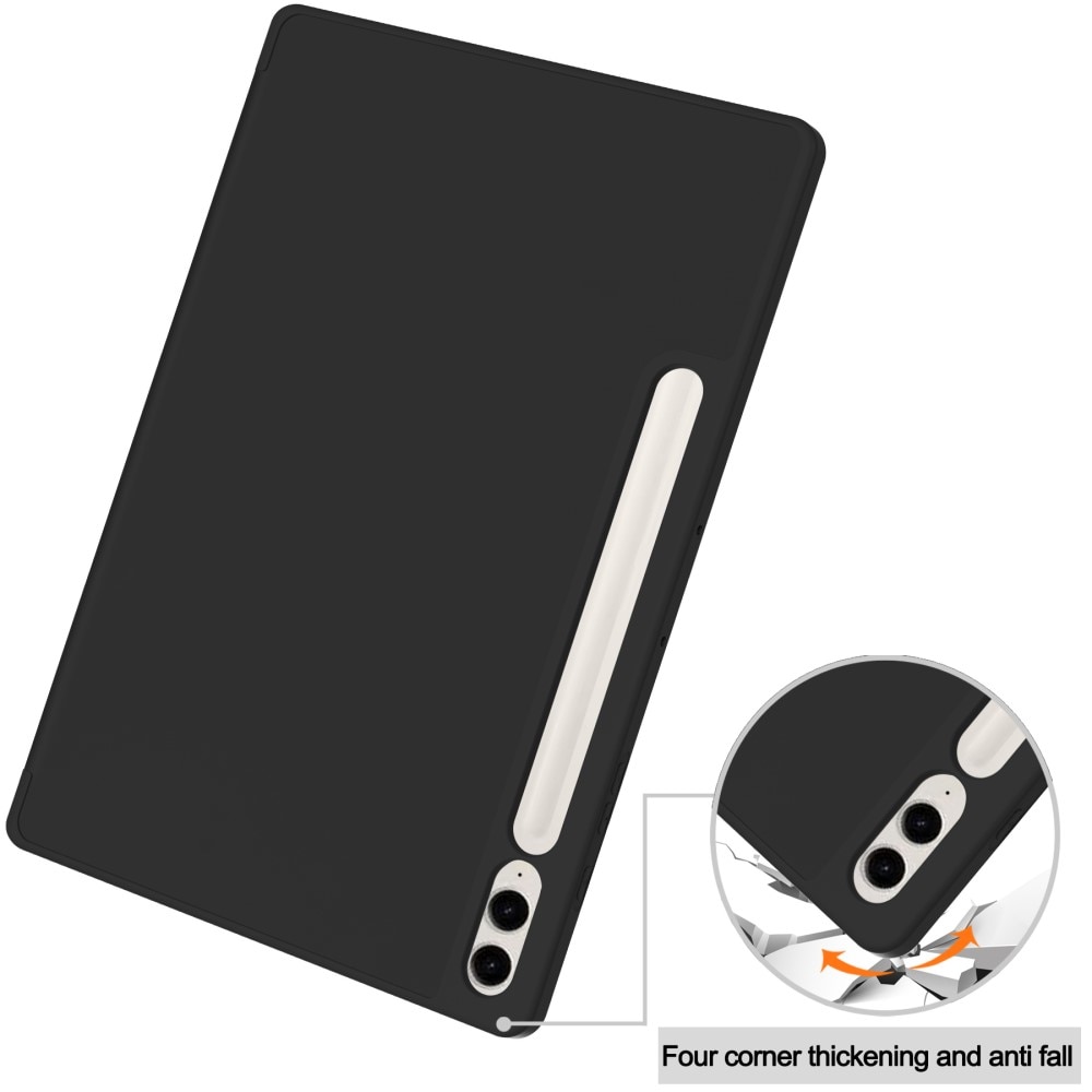 Samsung Galaxy Tab S9 FE Plus Tri-Fold Cover w. Pen-holder Black