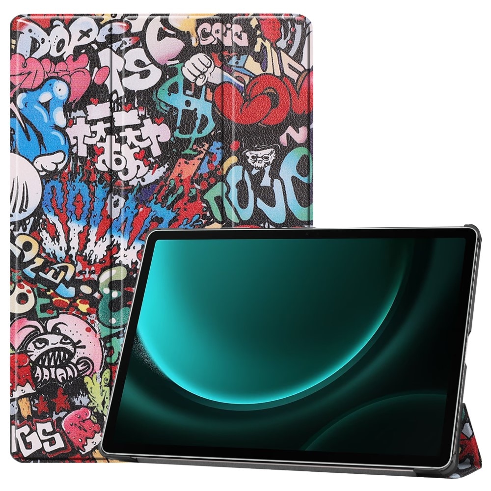 Samsung Galaxy Tab S9 FE Plus Tri-Fold Cover Graffiti