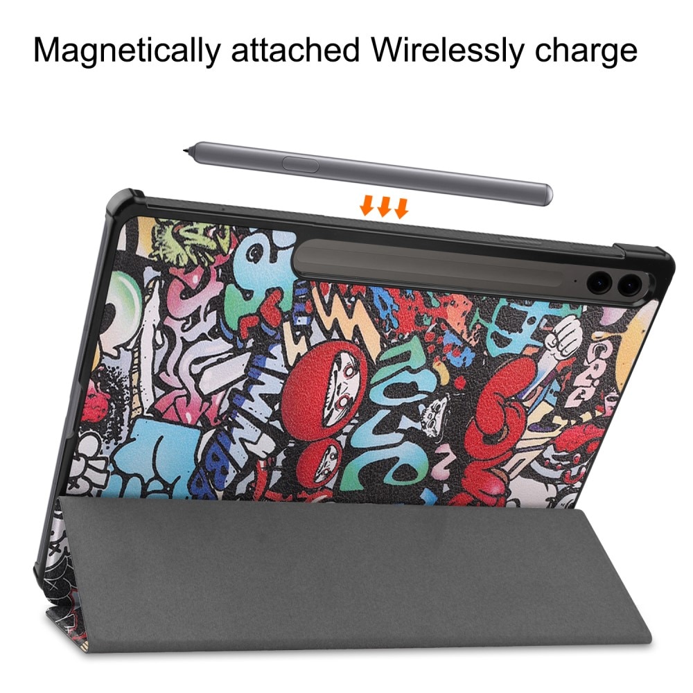 Samsung Galaxy Tab S9 FE Plus Tri-Fold Cover Graffiti