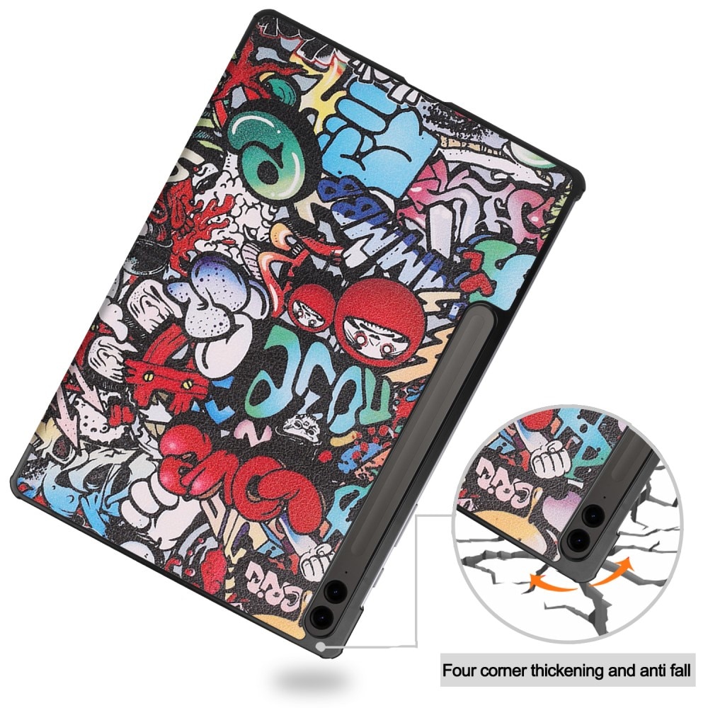 Samsung Galaxy Tab S9 FE Plus Tri-Fold Cover Graffiti