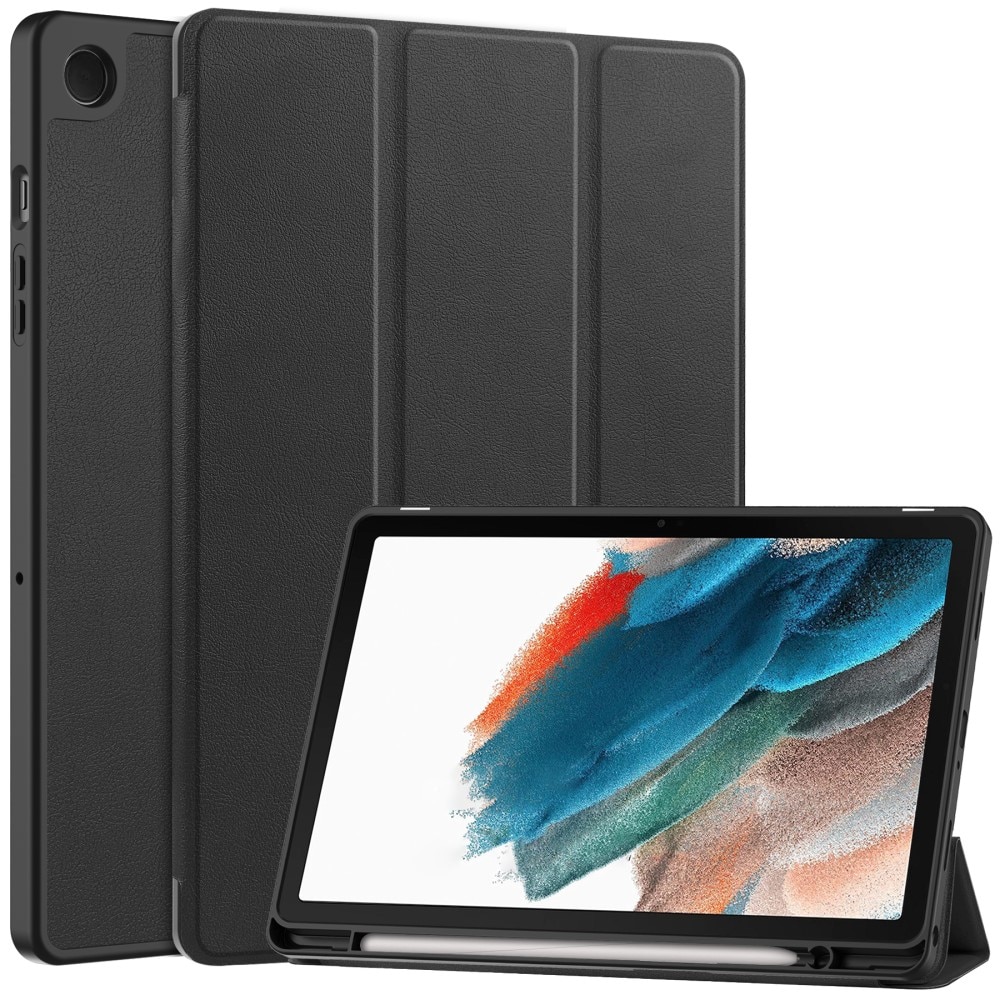 Samsung Galaxy Tab A9 Plus Tri-Fold Cover w. Pen-holder Black