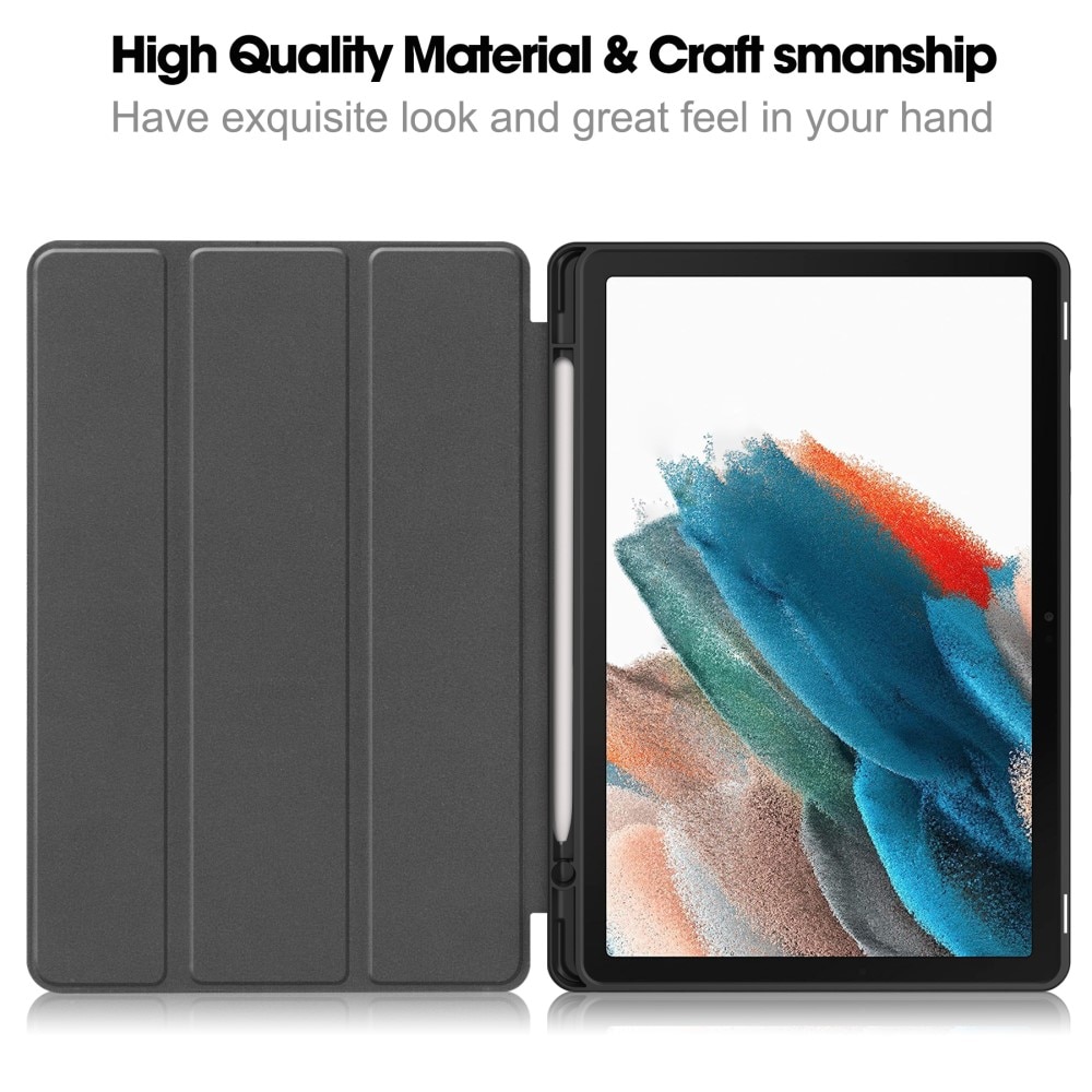 Samsung Galaxy Tab A9 Plus Tri-Fold Cover w. Pen-holder Black