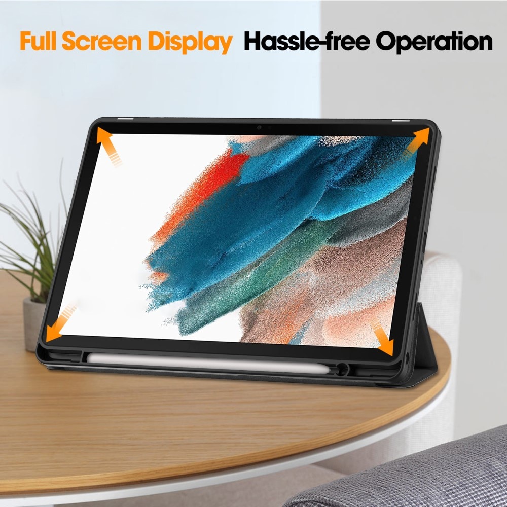 Samsung Galaxy Tab A9 Plus Tri-Fold Cover w. Pen-holder Black