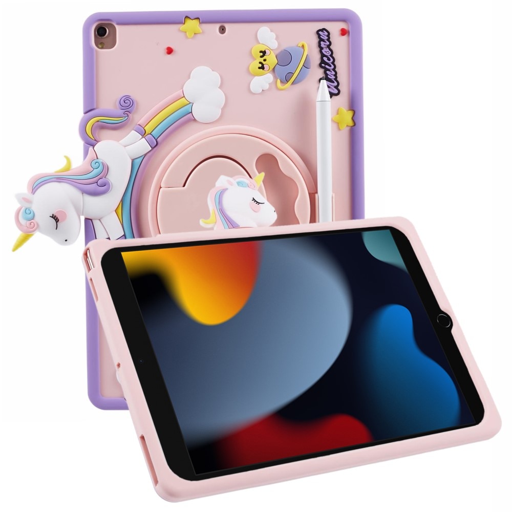 iPad 10.2 8th Gen (2020) Unicorn Case with Stand Pink