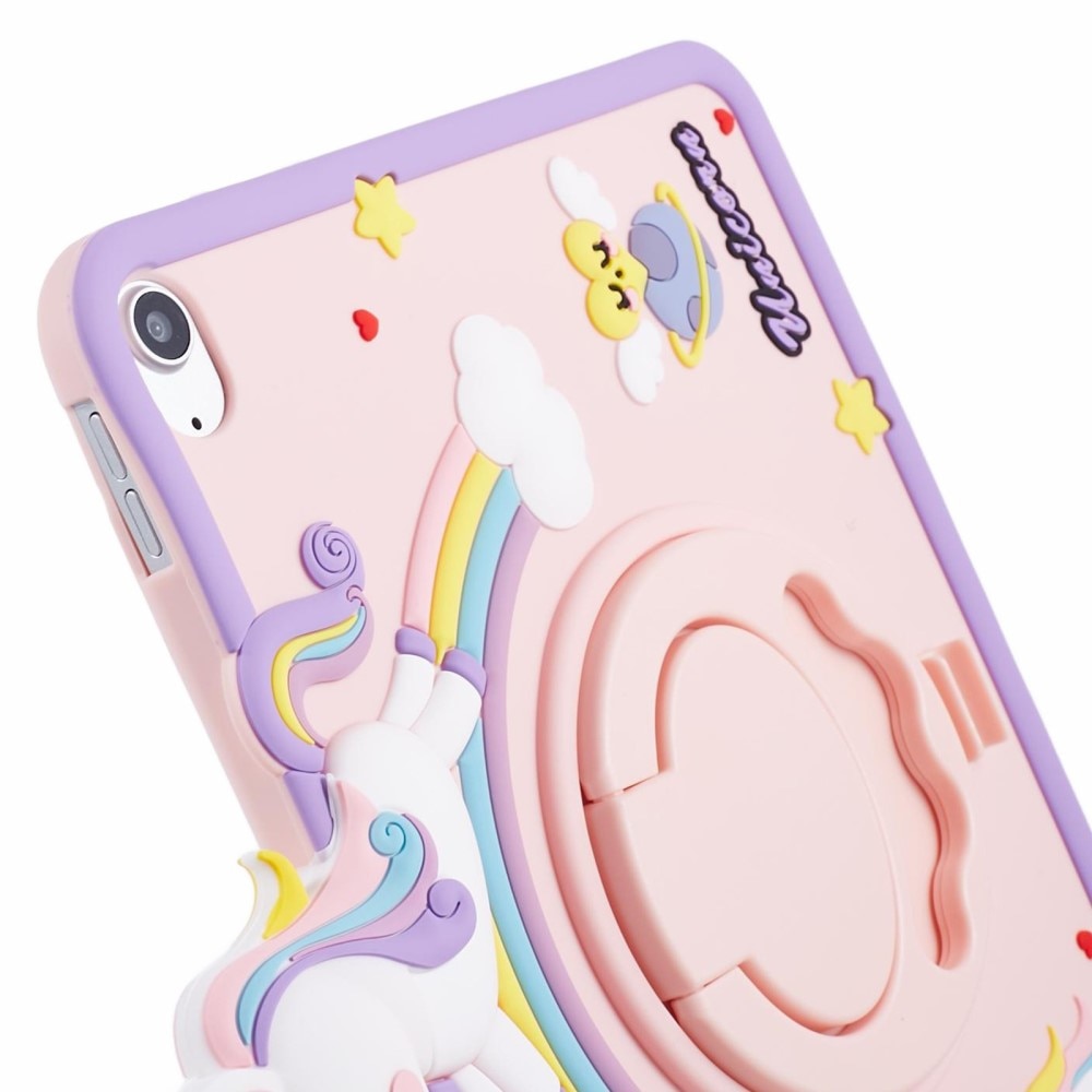 iPad 10.9 10th Gen (2022) Unicorn Case with Stand Pink