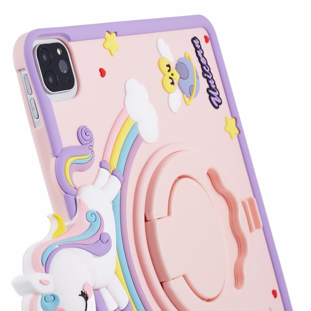 iPad Air 10.9 5th Gen (2022) Unicorn Case with Stand Pink