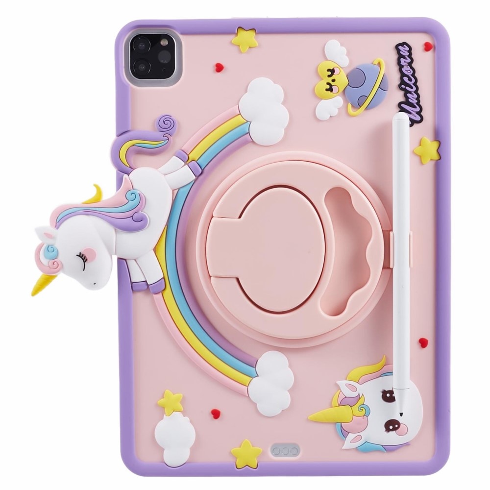 iPad Air 10.9 4th Gen (2020) Unicorn Case with Stand Pink