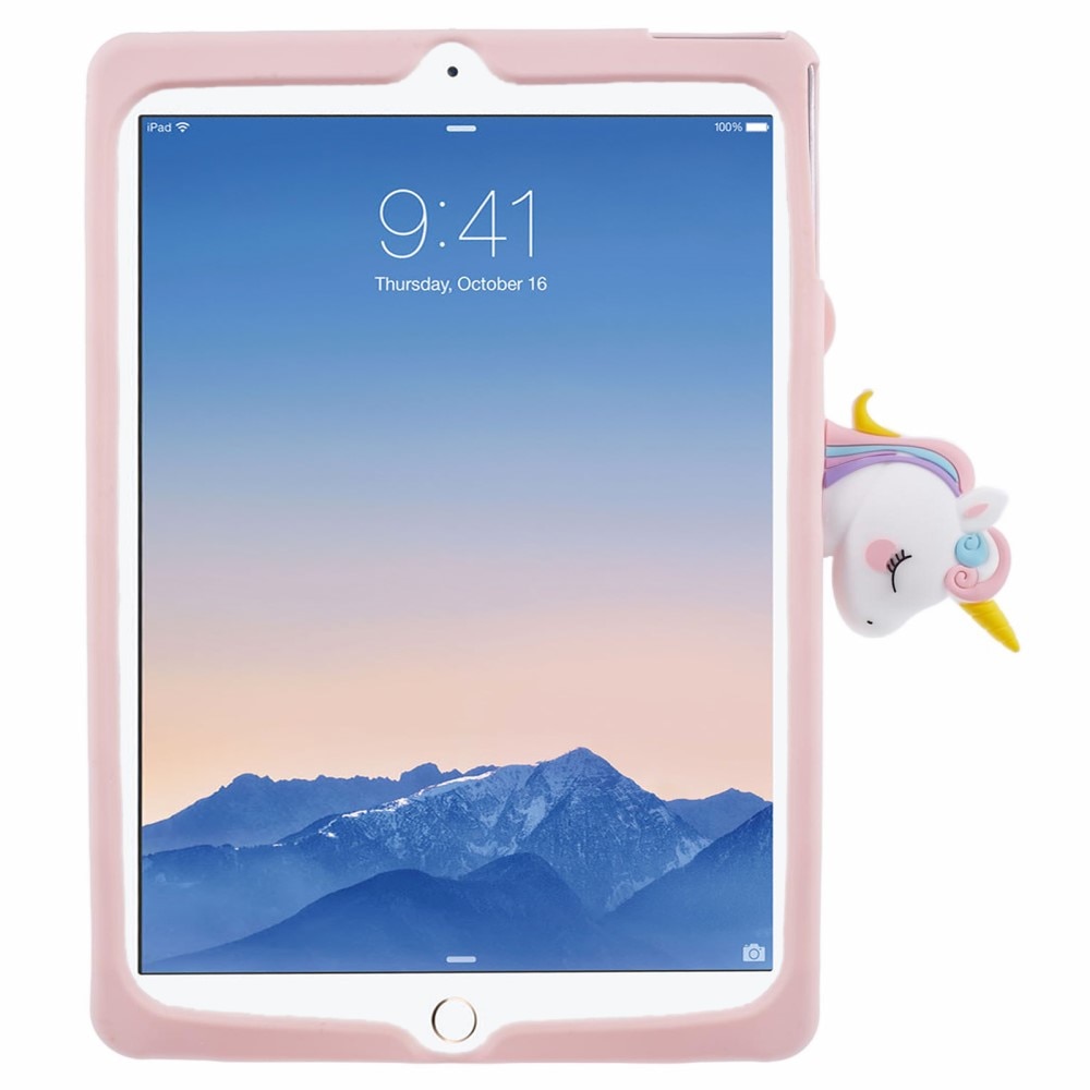 iPad 9.7 5th Gen (2017) Unicorn Case with Stand Pink