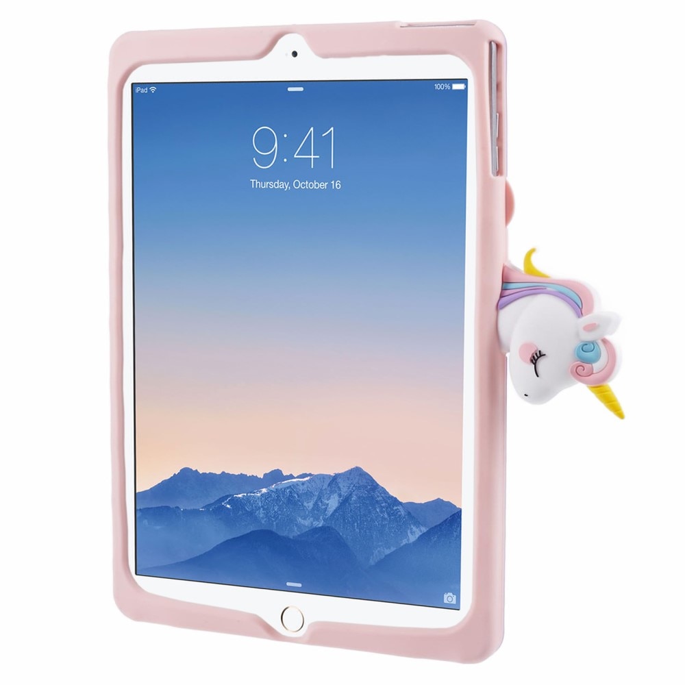 iPad 9.7 5th Gen (2017) Unicorn Case with Stand Pink