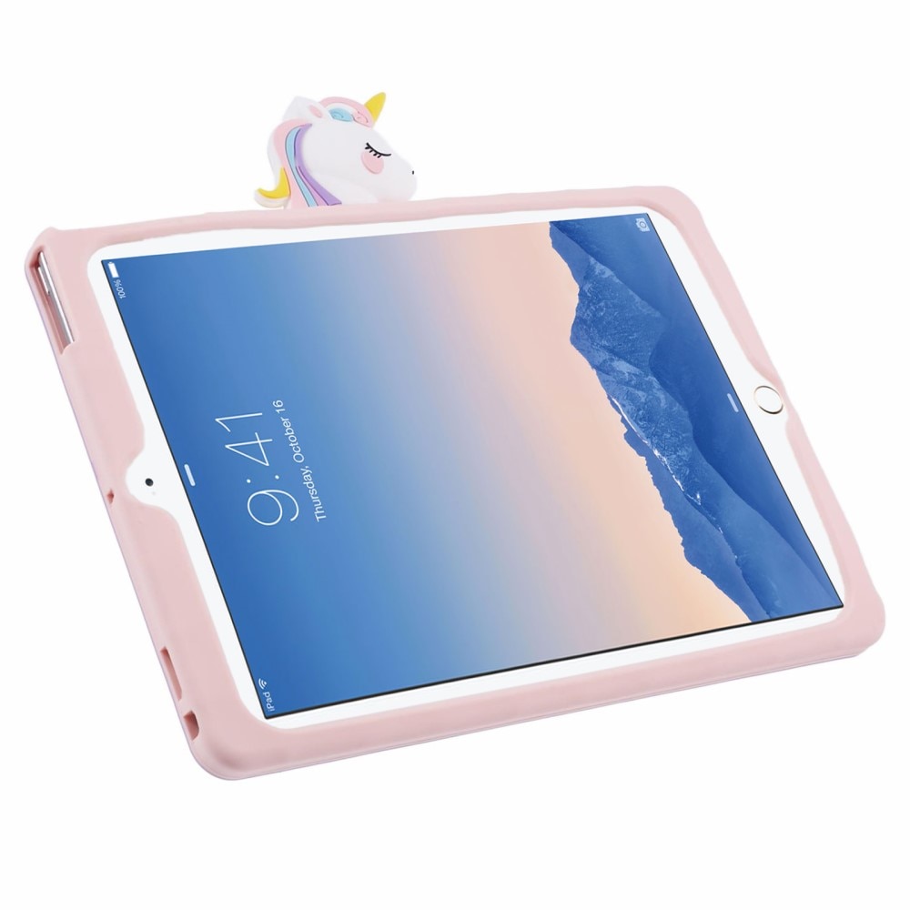 iPad 9.7 6th Gen (2018) Unicorn Case with Stand Pink