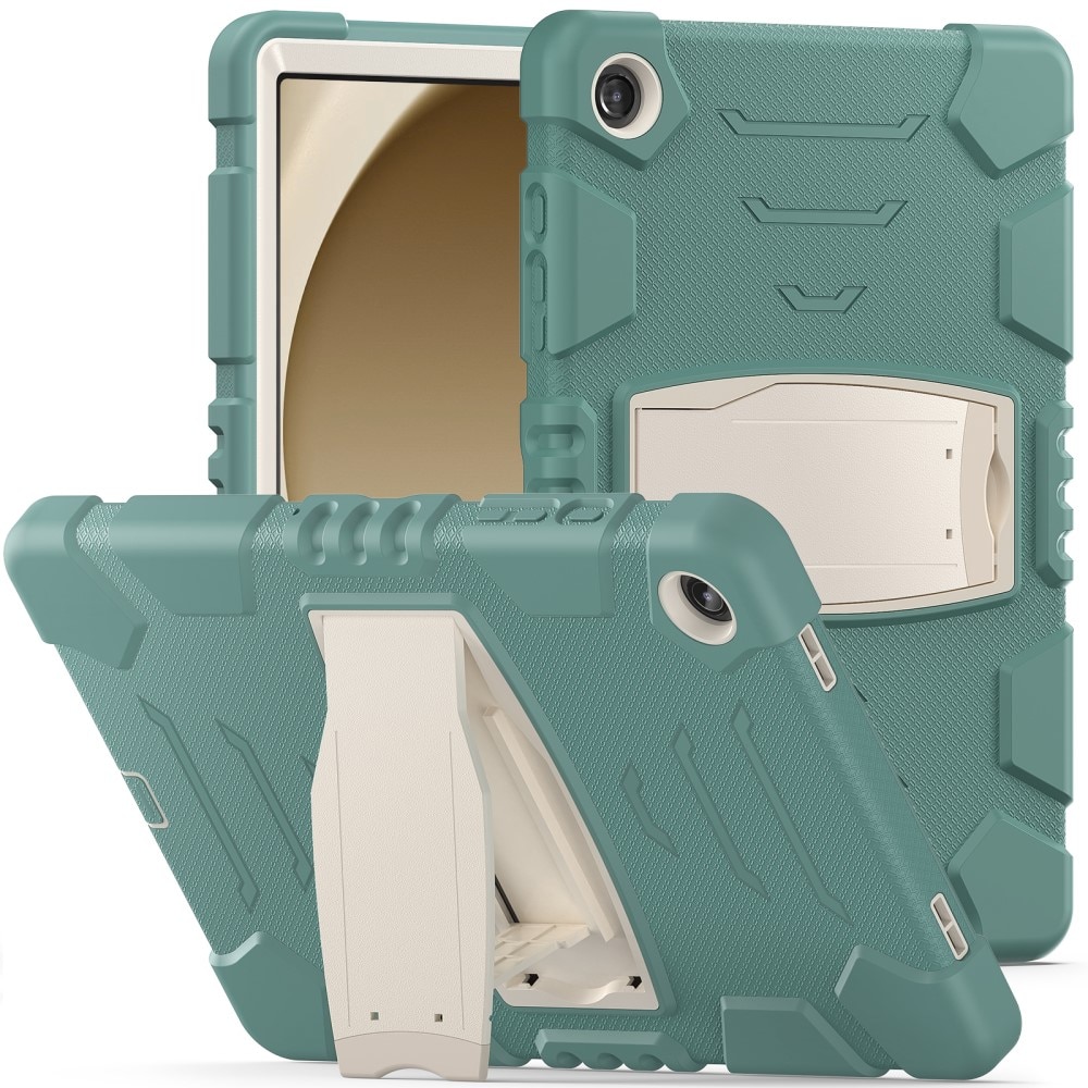 Samsung Galaxy Tab A9 Plus Shockproof Hybrid Case Kickstand Green