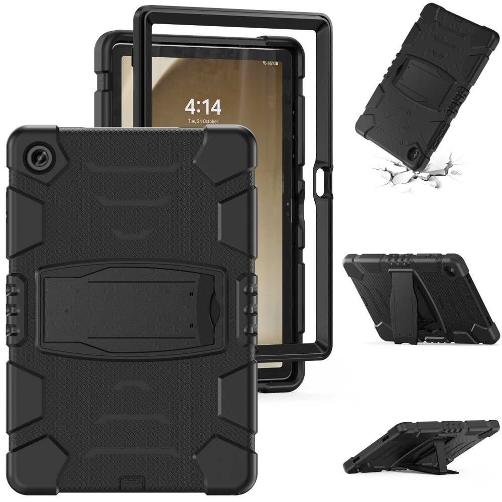 Samsung Galaxy Tab A9 Plus Shockproof Hybrid Case Kickstand Black